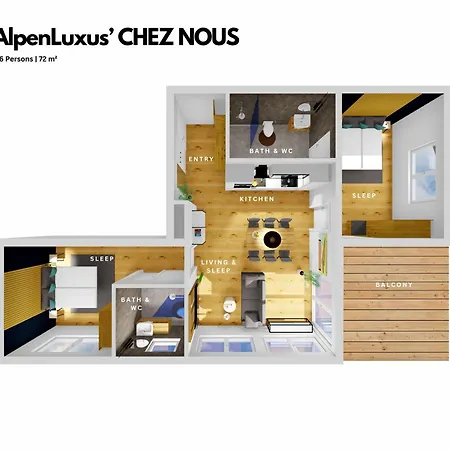 Appartamento Alpenluxus Presents Chez Nous - Balcony Und Car Park